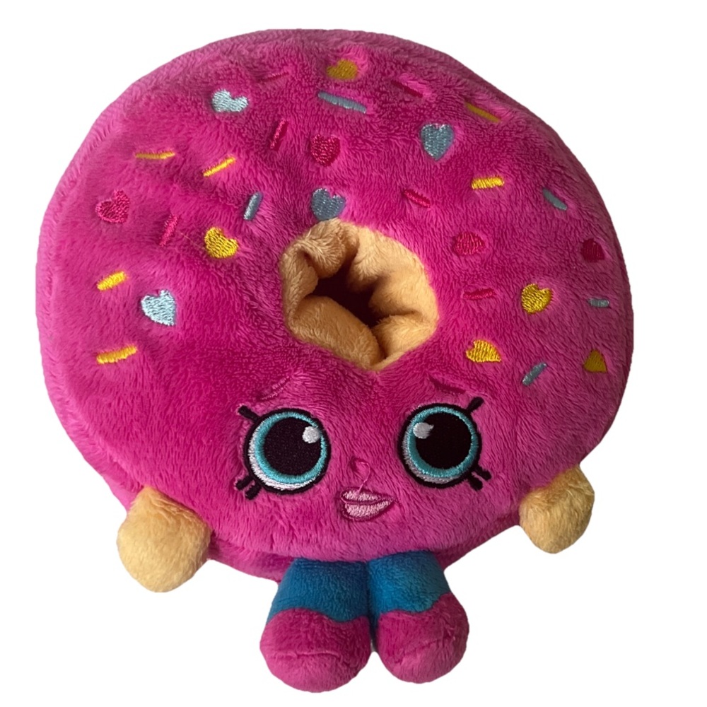 Pink Plush D’Lish Donut Shopkins Y2K Moose Toys Kids Collectable Food Soft